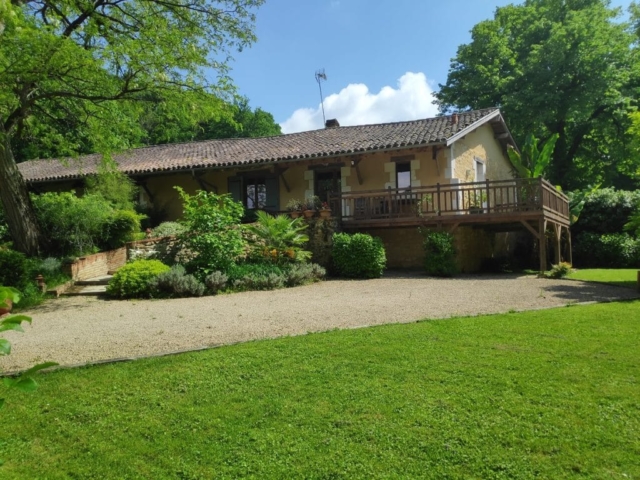 Vue depuis le jardin du gîte